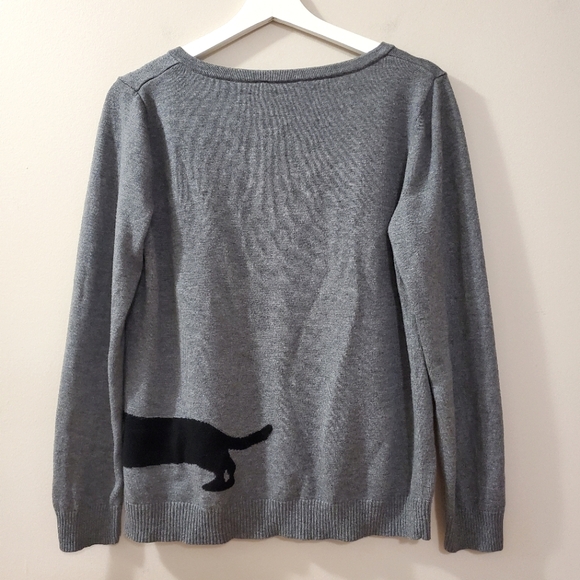 Reitmans - Dachshund wraparound front back Knit Sweater - Size L - Picture 2 of 7